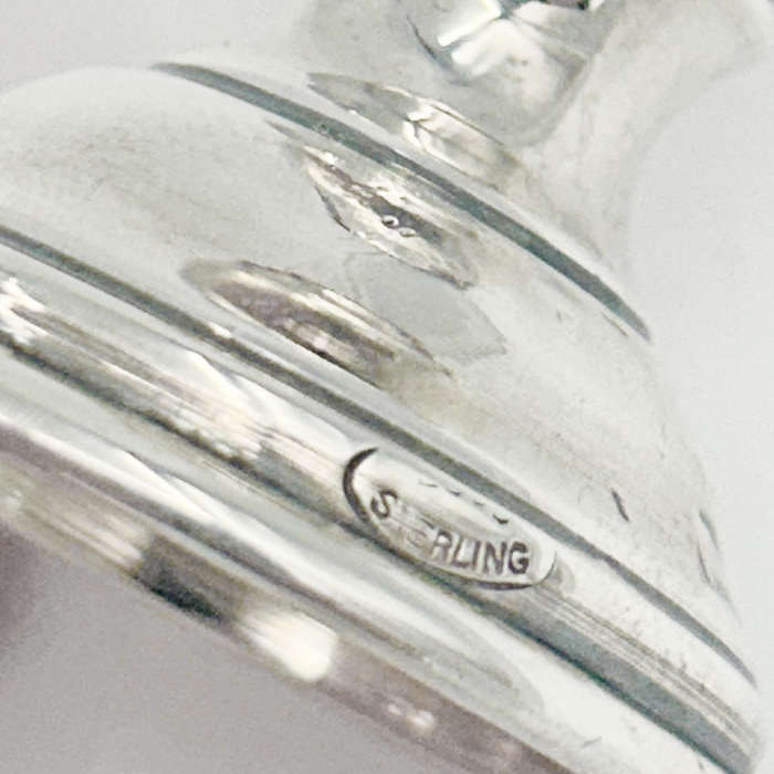 Sterling Silver Pedestal Kiddush Cup Star of David