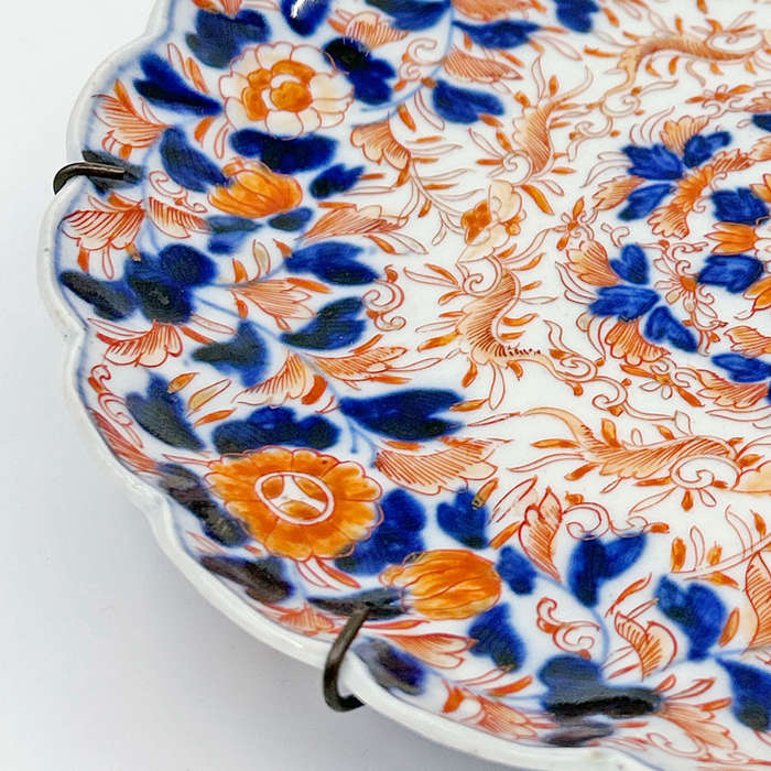 Japanese Meiji Period Imari Scalloped Plate C1868