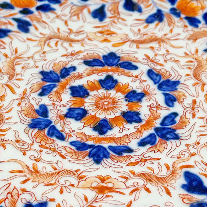 Japanese Meiji Period Imari Scalloped Plate C1868