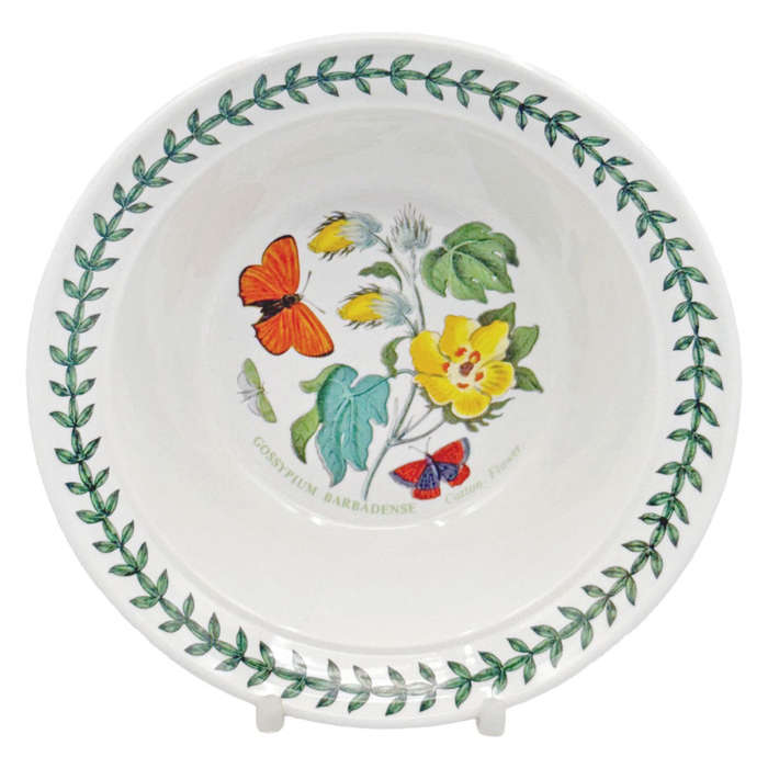 Portmeirion Botanic Garden Lipped Desser Bowl  Cotton Flower