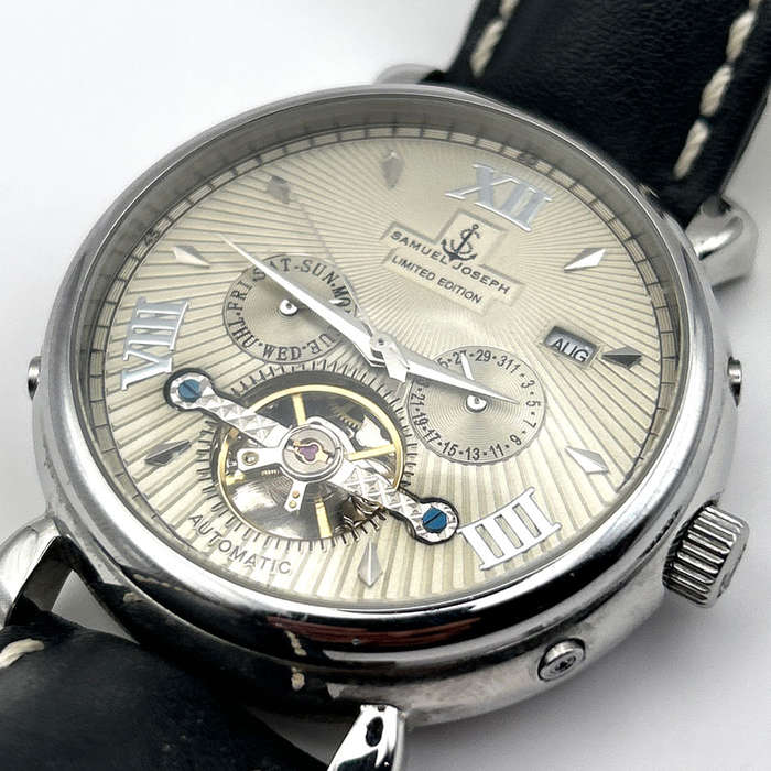Samuel Joseph Limited Edition  Automatic Designer Skeleton Mens Watch