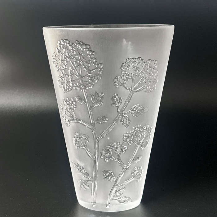Rene Lalique Edelweiss Flower Vase 20th