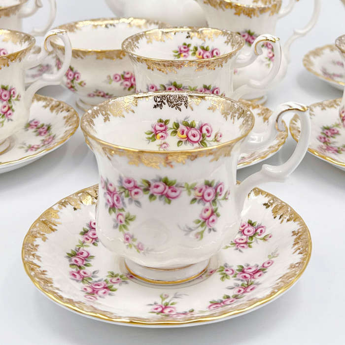 Royal Albert Dimity Rose Coffee Service