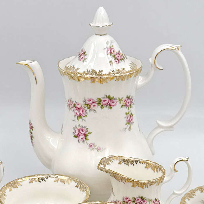 Royal Albert Dimity Rose Coffee Service