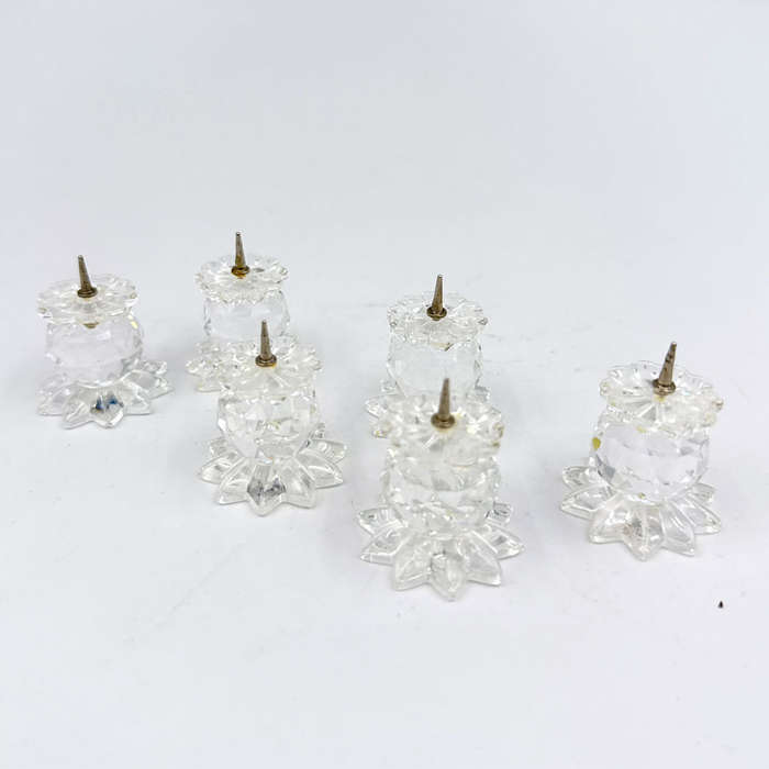 Swarovski Miniature Boxed Set Of Six Candlestick