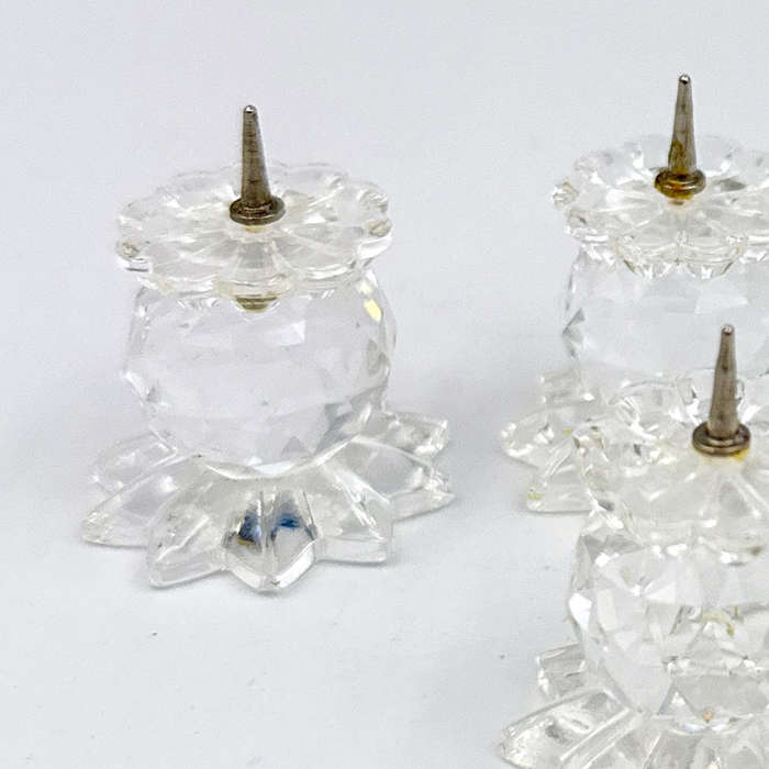 Swarovski Miniature Boxed Set Of Six Candlestick