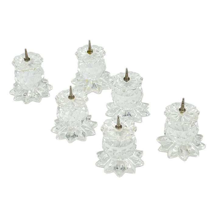 Swarovski Miniature Boxed Set Of Six Candlestick