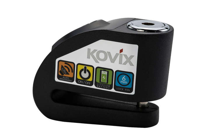 KOVIX Alarmed Disc Lock Model Number KD6 6mm Pin Size - Black