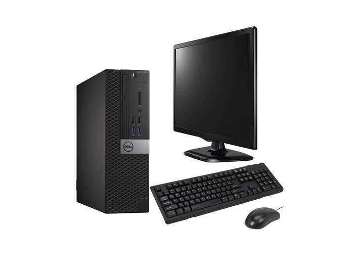 Dell OptiPlex 3040 SFF - Intel Core i5 6th Gen, 8GB DDR4, 256GB NVMe, MS Win10 Pro, 19" Wide Moni...