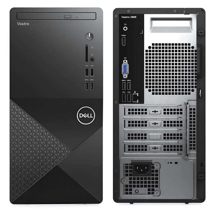 Dell Vostro 3888 MT Desktop PC - Intel Core I5-10500T(10th Gen), 8GB Ram, 256GB SSD, &, MS Win...