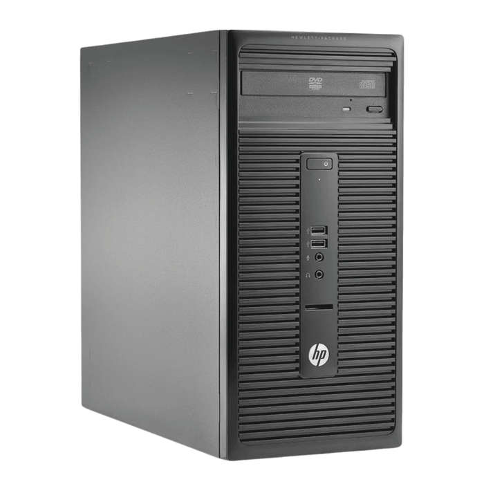 HP 280 G1 Mini Tower Desktop Combo - Intel Core i5-4th Gen, 8GB RAM, 128GB SSD, MS Win10 Pro, HP ...