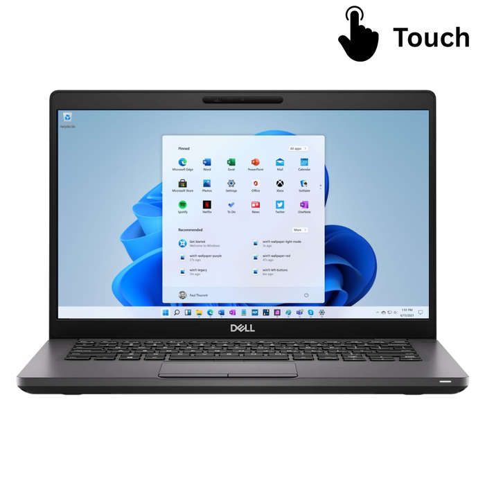 Dell Latitude 5400 Touch Laptop - Intel Core i5-8350U 8th Generation, 8GB RAM, 256GB NVMe SSD, Wi...