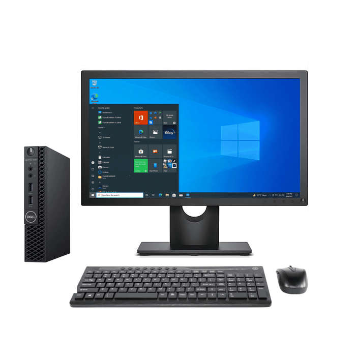 Dell OptiPlex 3060 MFF Desktop PC Combo  Intel Core i5-8400T 8th Gen, 8GB DDR4 RAM, 256GB NVMe...
