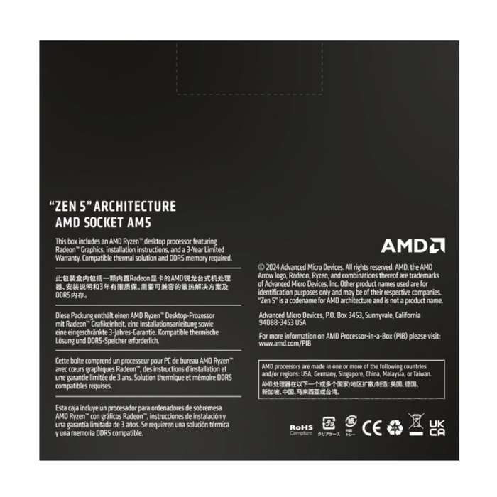 AMD RYZEN 5 9600X 6-Core 3.9GHz AM5 CPU