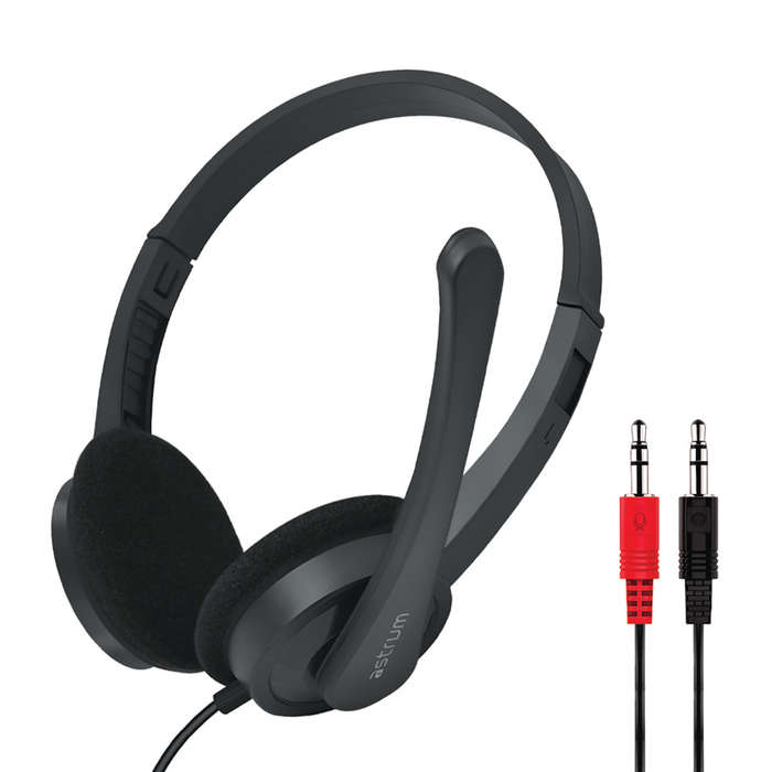 HS240 On-Ear Wired Stereo Headset with Flex Mic Dual 3.5mm Aux