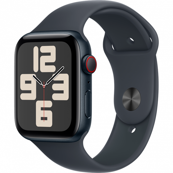 Apple Watch SE GPS + Cellular 40mm Midnight Aluminium Case with Midnight Sport Band - S/M,Model A...