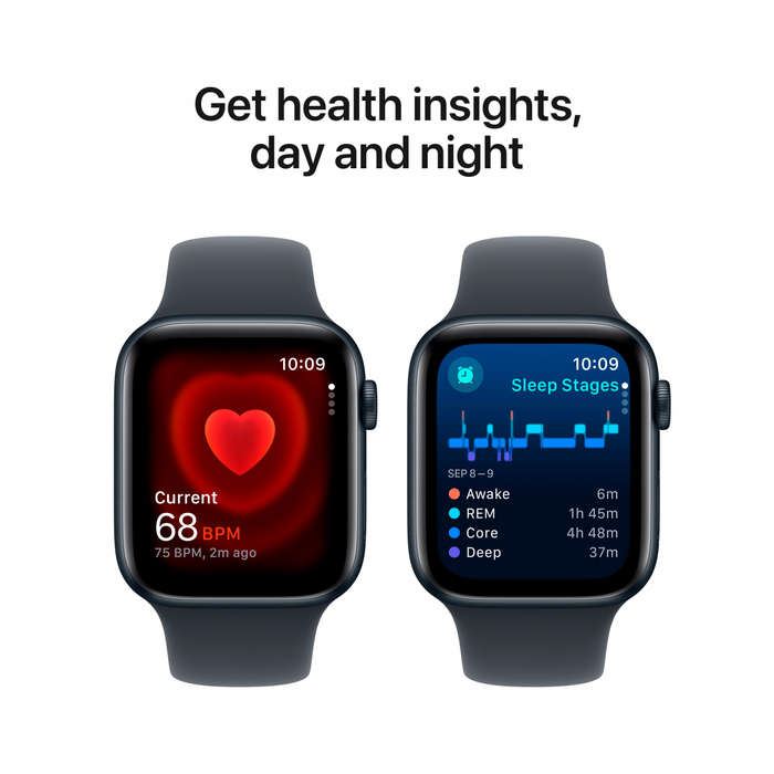 Apple Watch SE GPS + Cellular 40mm Midnight Aluminium Case with Midnight Sport Band - S/M,Model A...