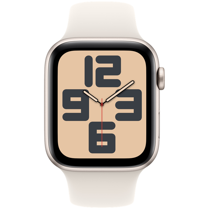 Apple Watch SE GPS + Cellular 40mm Starlight Aluminium Case with Starlight Sport Band - M/L,Model...