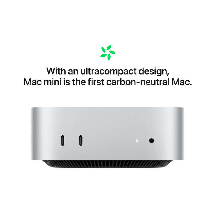 Mac mini: Apple M4 chip with 10core CPU and 10core GPU, 16GB, 512GB SSD,Model A3238