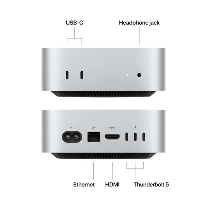 Mac mini: Apple M4 Pro chip with 12core CPU and 16core GPU, 24GB, 512GB SSD,Model A3239