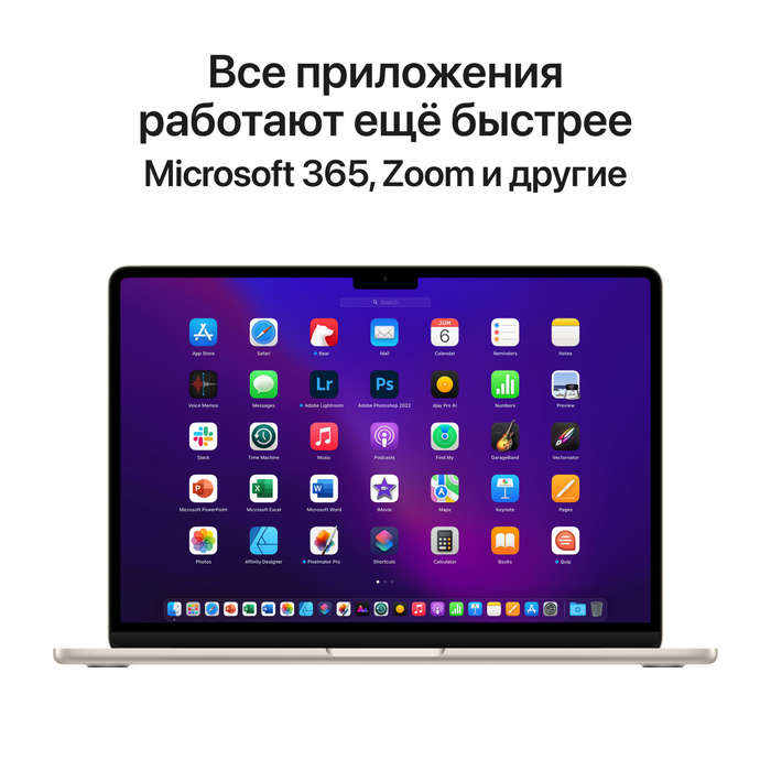 13-inch MacBook Air: Apple M2 chip with 8-core CPU and 8-core GPU, 16GB, 256GB - Starlight,Model ...