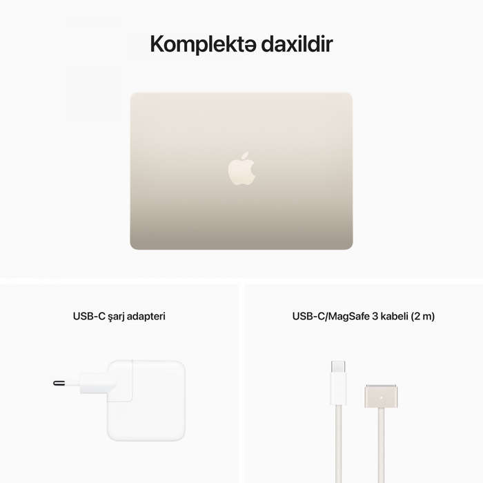 13-inch MacBook Air: Apple M2 chip with 8-core CPU and 8-core GPU, 16GB, 256GB - Starlight,Model ...