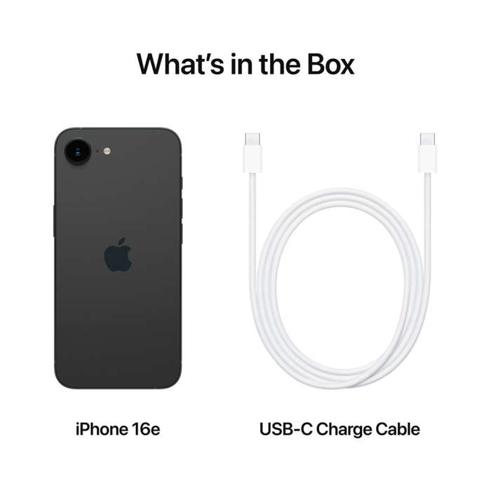 iPhone 16e 512GB Black,Model A3409