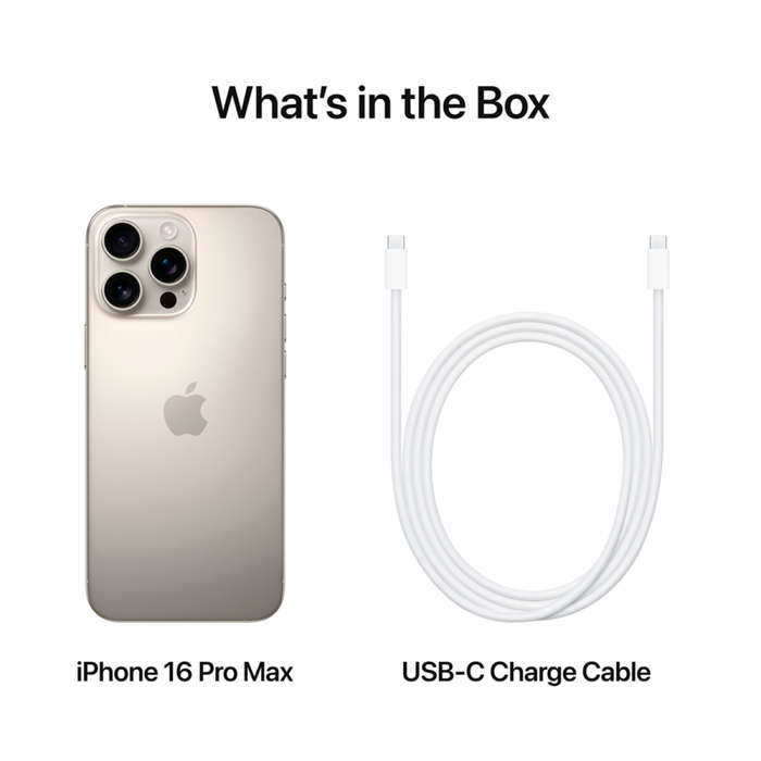 iPhone 16 Pro Max 512GB Natural Titanium,Model A3296