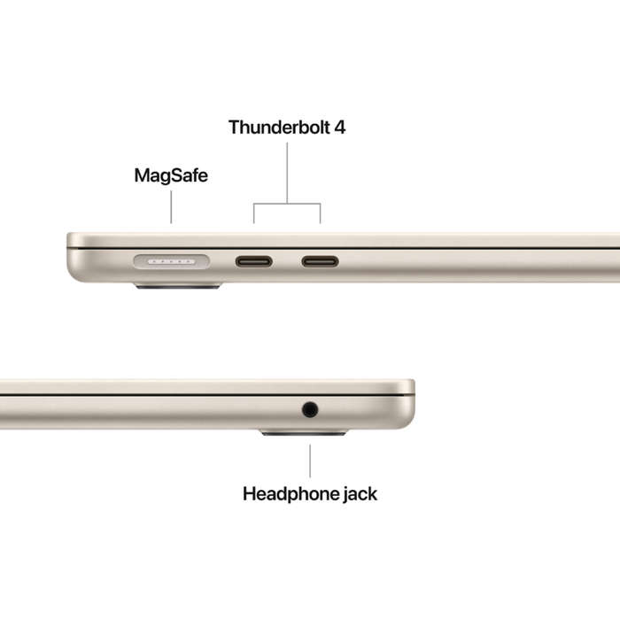 13-inch MacBook Air: Apple M4 chip with 10-core CPU and 10-core GPU, 24GB, 512GB SSD - Starlight,...