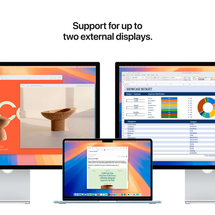 13-inch MacBook Air: Apple M4 chip with 10-core CPU and 10-core GPU, 24GB, 512GB SSD - Starlight,...