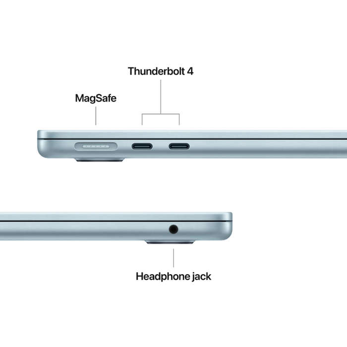 13-inch MacBook Air: Apple M4 chip with 10-core CPU and 10-core GPU, 24GB, 512GB SSD - Sky Blue,M...