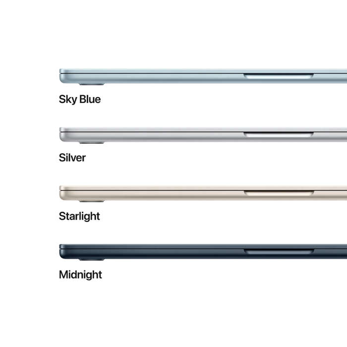 15-inch MacBook Air: Apple M4 chip with 10-core CPU and 10-core GPU, 24GB, 512GB SSD - Silver,Mod...
