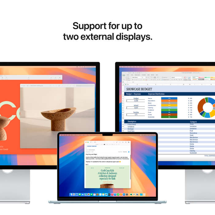 15-inch MacBook Air: Apple M4 chip with 10-core CPU and 10-core GPU, 24GB, 512GB SSD - Silver,Mod...