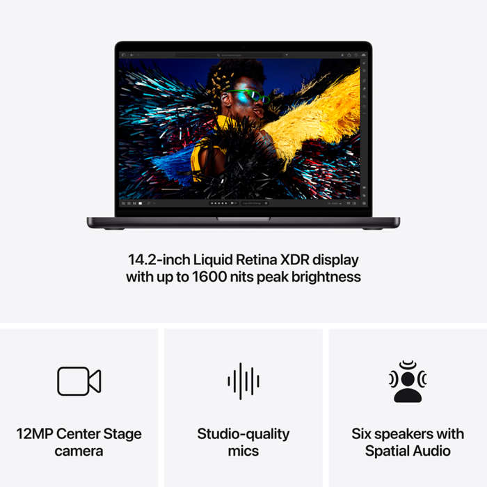 14-inch MacBook Pro: Apple M4 Pro chip with 14core CPU and 20core GPU, 24GB, 1TB SSD - Spac...