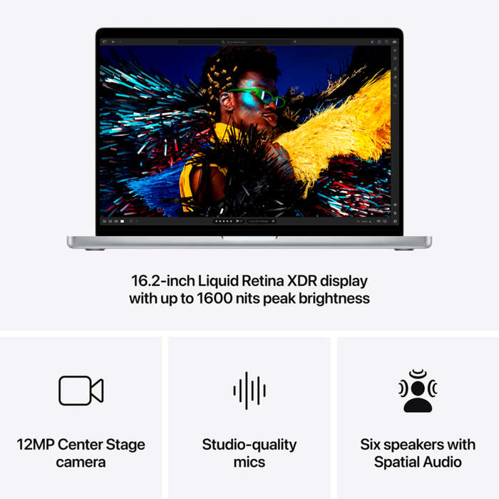 16-inch MacBook Pro: Apple M4 Pro chip with 14core CPU and 20core GPU, 24GB, 512GB SSD - Si...