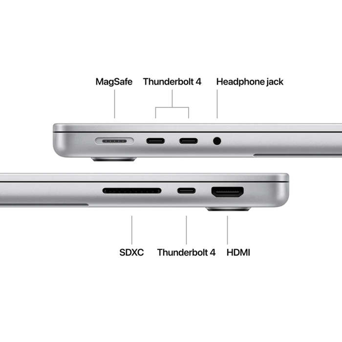 14-inch MacBook Pro: Apple M4 chip with 10core CPU and 10core GPU, 24GB, 1TB SSD - Silver,M...