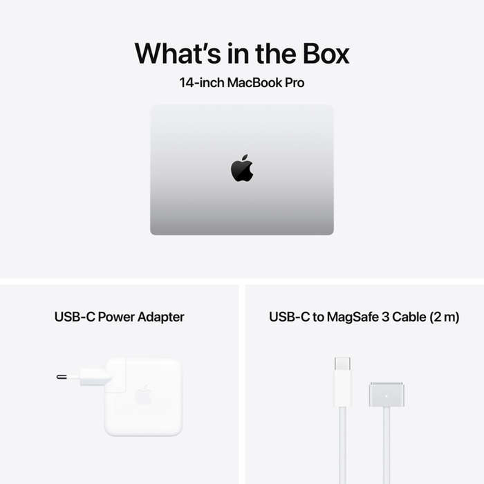 14-inch MacBook Pro: Apple M4 chip with 10core CPU and 10core GPU, 24GB, 1TB SSD - Silver,M...