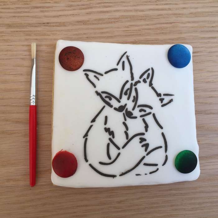 Paint Your Own Cookie Foxes