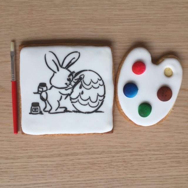 Paint Your Own Cookie Easter Bunny Painting