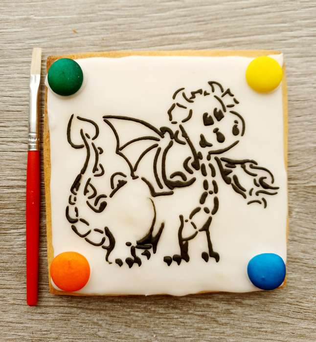 Paint Your Own Cookie Dragon