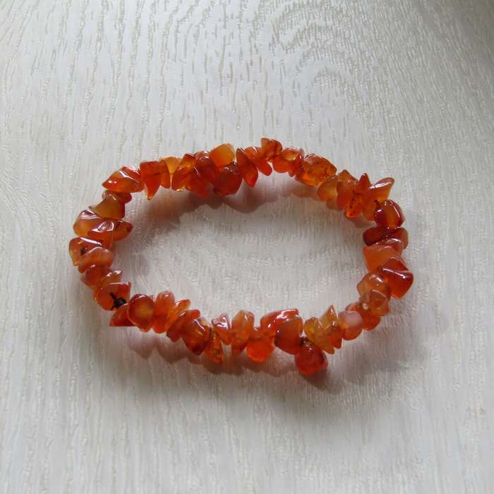 Carnelian chip bead Bracelet