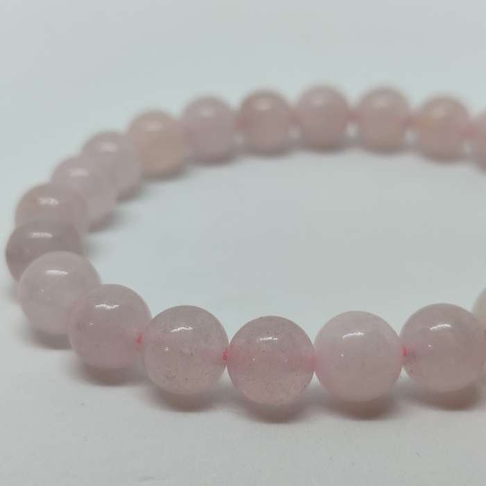 Rose Quartz 8mm rond bead Buddha Bracelet