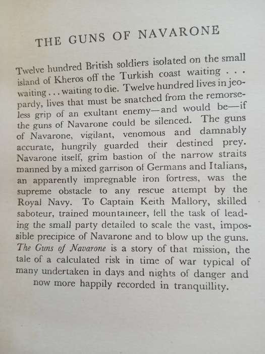 HMS Ulysses + The Guns of Navarone-Allistair Maclean first two books 1st editions 1st printings