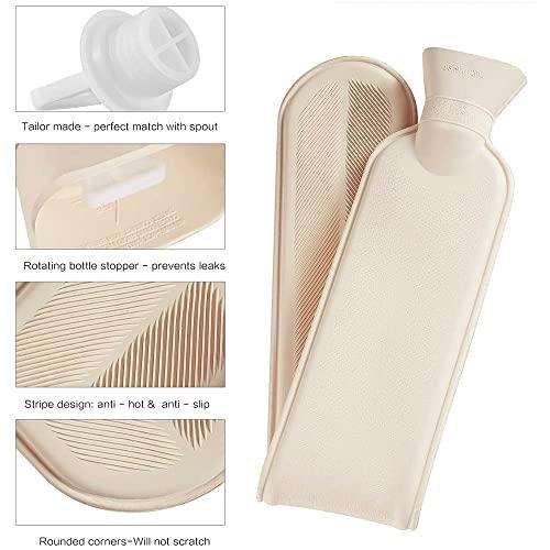 Long hot water bottle - Brown