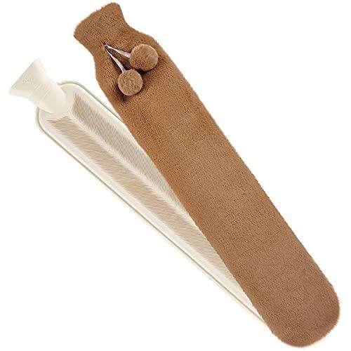 Long hot water bottle - Brown