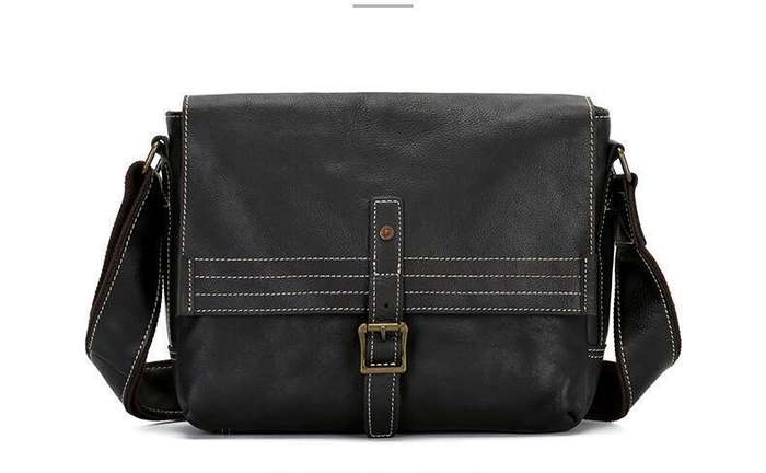 Leather Satchel Bag Messenger Bag for Men