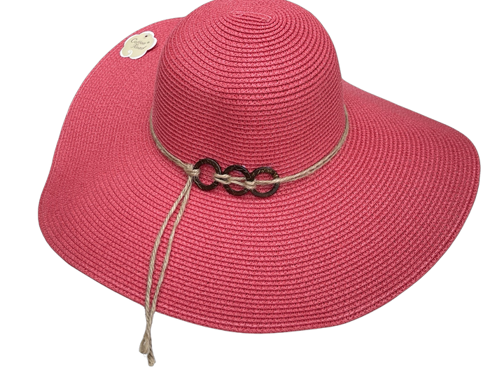 Wide Brim Hat with Rope