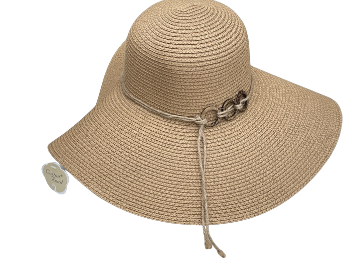 Wide Brim Hat with Rope