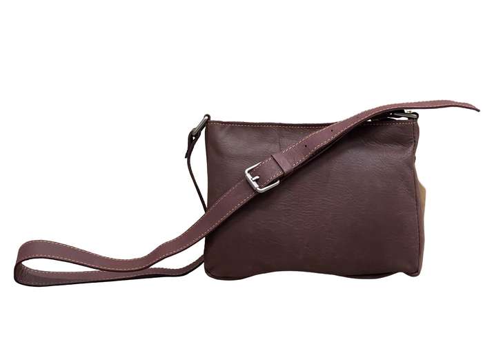 Brown Leather Crossbody Bag