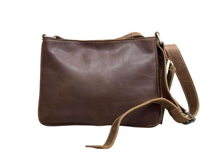 Brown Leather Crossbody Bag